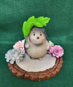 Leaf Hedgehog, resin base