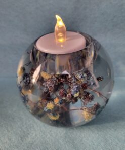 Ball shaped tealight holder