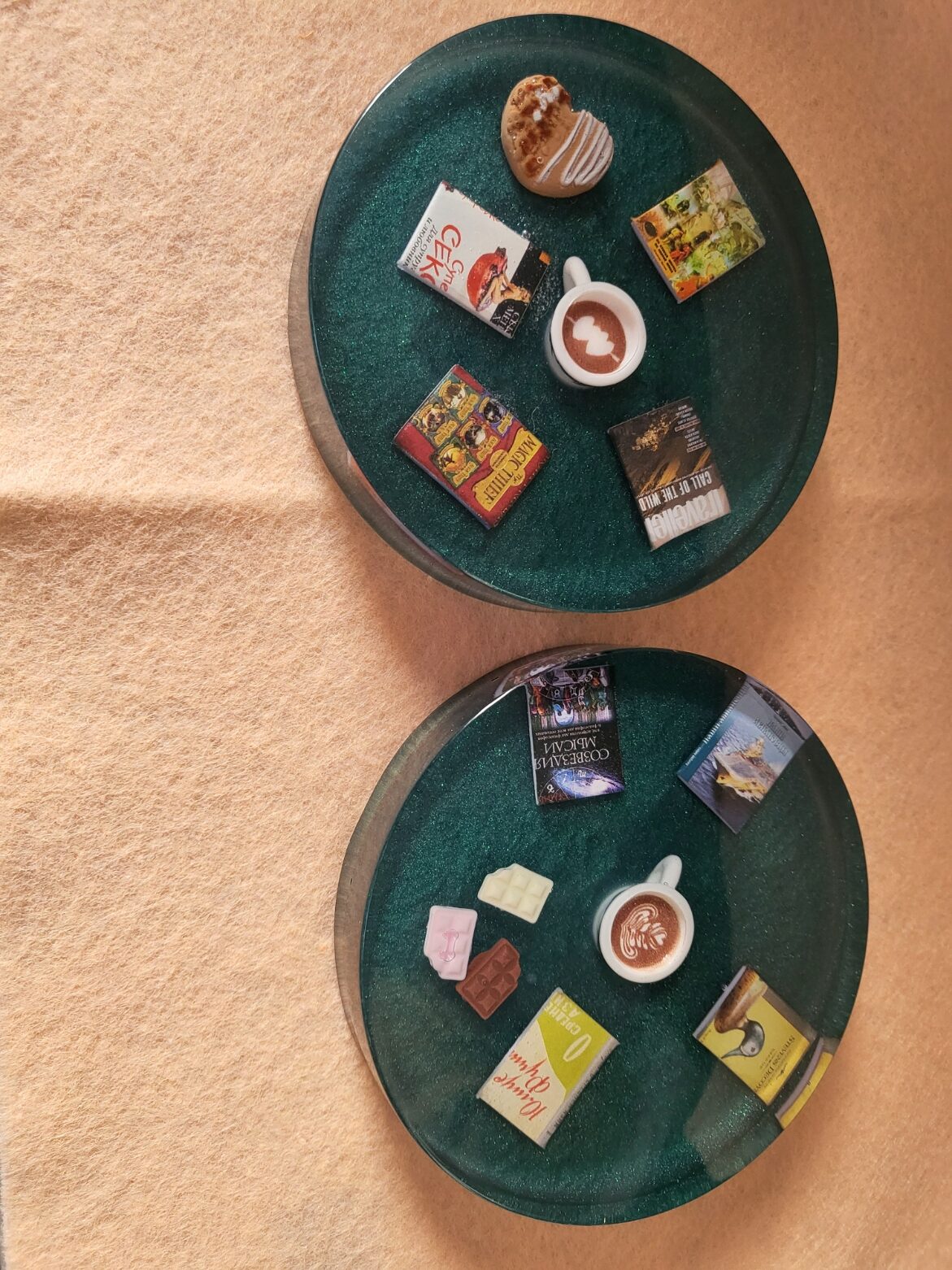 Chunky monkey coasters - books