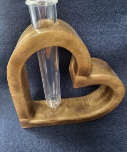 Heart shaped bud vase