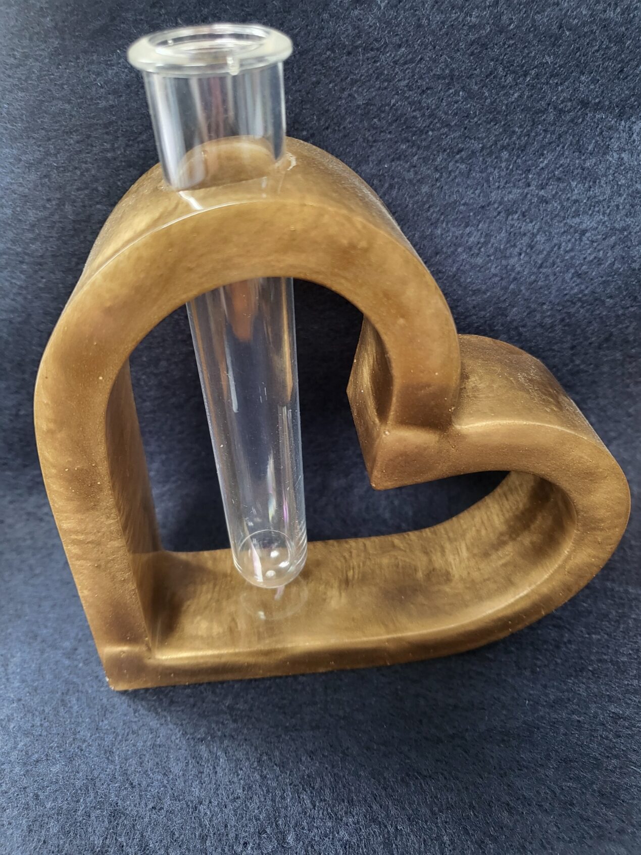 Heart shaped bud vase