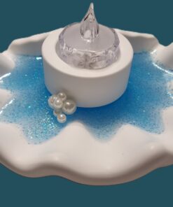 Shell shaped tealight holder