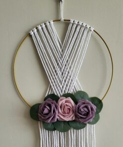 Alternative view of Macrame Hanging Flowers